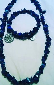 Lapis lazuli necklace set